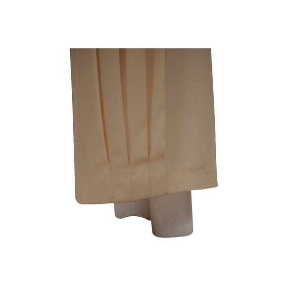 Christian Dior Womens Wide Leg Pants US 12 Cream Tan Wool High Waist Trousers - Picture 13 of 16